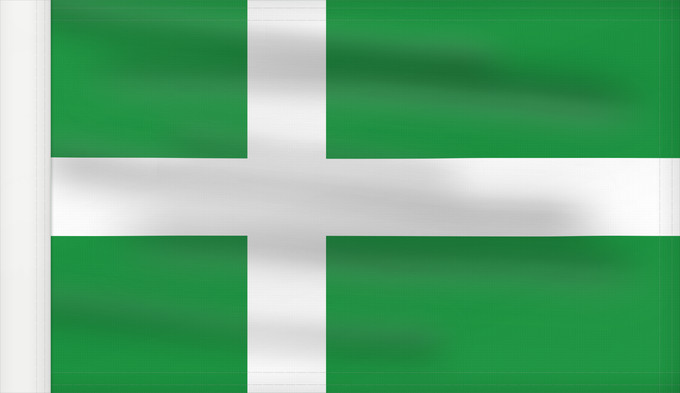 Bandera, con lado del asta reforzado: Sami people unofficial Sami people unofficial - the colours green and white