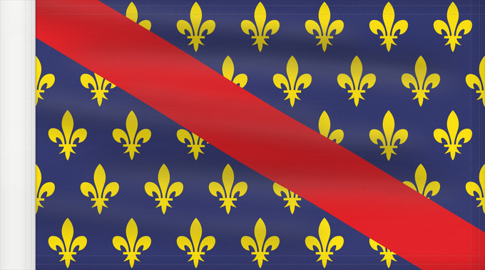 Flag, with reinforced hoist: Bourbonnais French province of Bourbonnais Borbonés Borbonnais