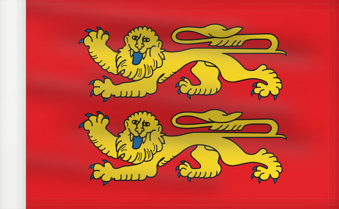 Flag, with reinforced hoist: Normandie	Normandy	Normandía	Normandia	Couleu de la Normaundie	Banniel Normandi	Normanniae