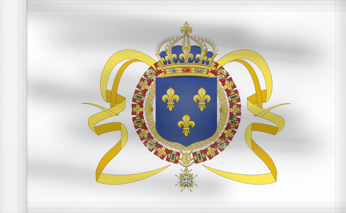 Flag, with reinforced hoist: Pavillon LouisXIV