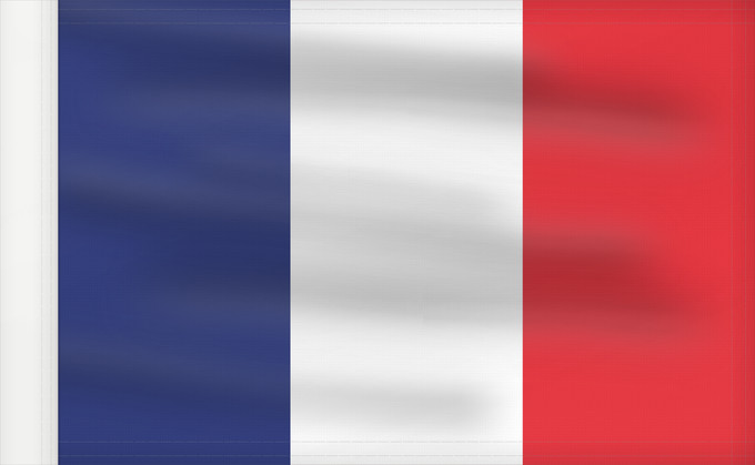 Flagge, mit verstärktem Besatzband: Réunion La Réunion le drapeau français