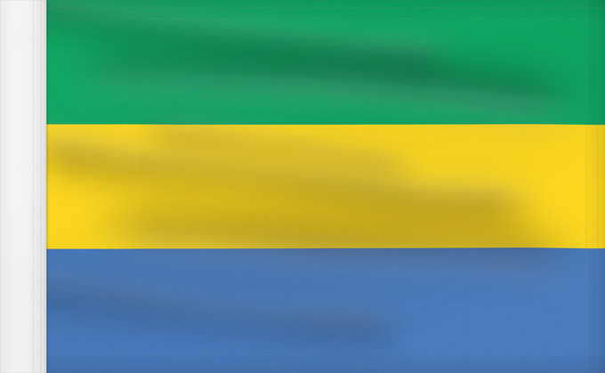 Bandera, con lado del asta reforzado: Gabon Gabón Gabun Gabão علم جمهوريةالغابون Banniel Gabon Gabons Gabono Gabongo bandera پرچم گابن Drapél du Gabon Dalapo ya Ngabu Bɛndɛ́lɛ ya Gabɔ́ Bendêre tî Gaböon