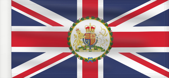 Bandera, con lado del asta reforzado: British Ambassador	British diplomatic flag used on the British Embassies	British Ambassador Ensign	Ambasciatore britannico Ensign