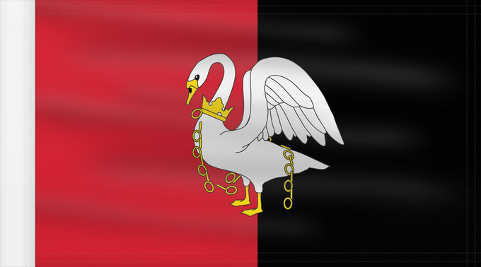 Bandera, con lado del asta reforzado: Buckinghamshire