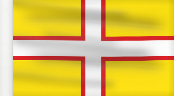 Bandera, con lado del asta reforzado: Dorset	Dorset, England