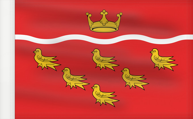 Bandera, con lado del asta reforzado: East Sussex