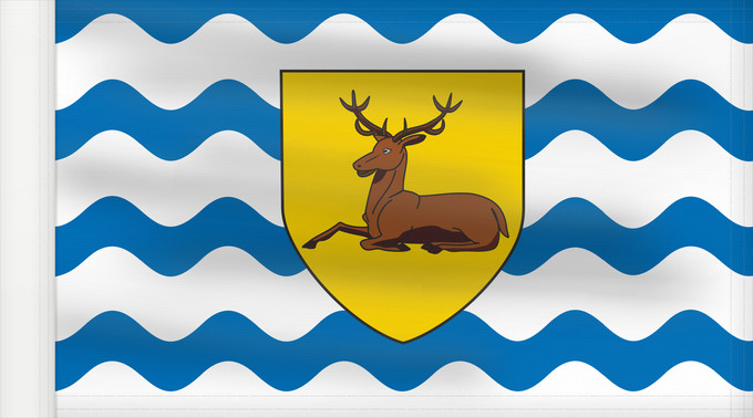 Bandera, con lado del asta reforzado: County Flag of Hertfordshire	Hertfordshire	Hertfordshire flag