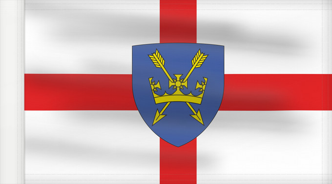 Flag, with reinforced hoist: Saint Edmund Suffolk Saint Edmond