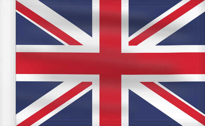 Flag, with reinforced hoist: United Kingdom	Royaume-Uni	Reino Unido	Vereinigtes Königreich	Regno Unito