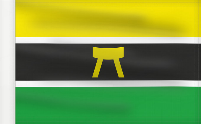 Bandera, con lado del asta reforzado: Ashanti	Aschanti	Ashanti people and country Ashanti, Asanteman