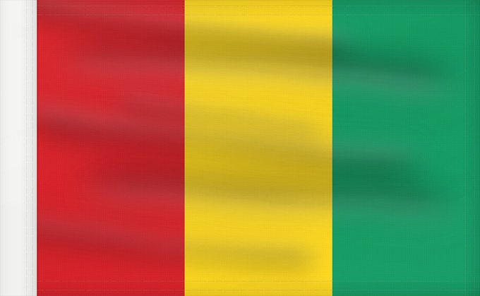 Flag, with reinforced hoist: Guinea Guinée