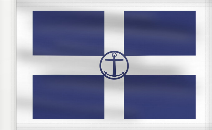 Drapeau, avec guindant renforcé : Greek pilot boat ensign