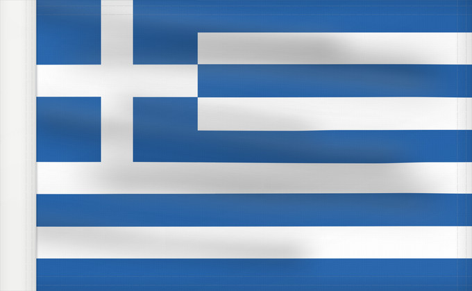 Drapeau, avec guindant renforcé : Greece Greece since 1978 and Naval Ensign of Greece since 1828 Grèce depuis 1978 et insigne naval de la Grèce depuis 1828 Grecia Griechenland Griekenland Grécia Grecji Yunanıstan Знаме на Гърция গ্রীসদেশীয় পতাকা Banniel Gres Řecká vlajka Gwlad Groe