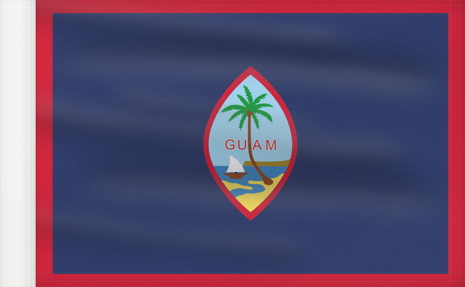 Drapeau, avec guindant renforcé : Guam	Guam, courtesy an e-mail from the author of xrmap	Banderan Guåhån	Teritoriilor Guam