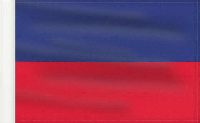 Drapeau, avec guindant renforcé : Haiti civil Civil flag of Haiti Haïti Haití Haiti