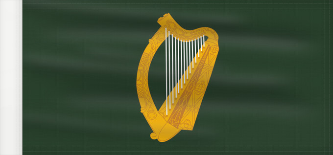 Drapeau, avec guindant renforcé : Leinster	W Leinster