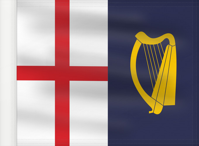 Flag, with reinforced hoist: Commonwealth-Flag-1649 Commonwealth flag of 1649, as per FOTW United Kingdom Flags of the Interregnum