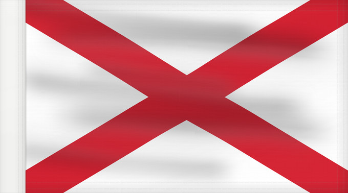Drapeau, avec guindant renforcé : St Patrick s saltire