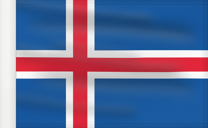 Drapeau, avec guindant renforcé : Iceland	L Islande	Islandia	Island	Islanda	IJsland	Islandii	Сцяг Ісландыі	আইসল্যান্ডের পতাকা	Banniel Island	Gwlad yr Iâ	Islands	Islando	Islandi lipp	Íslands	Izland	Íslenski fáninn	Islandiae	Islands flagg	Det islandske flagget	Þjóðfáni Íslands	Флаг Исландии