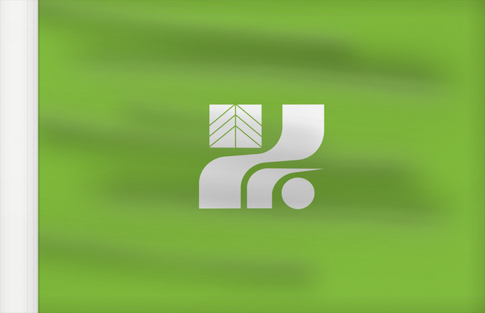 Bandiera, con lato dell'asta rinforzato: Tochigi Prefecture préfecture de Tochigi prefectura de Tochigi Tochigi 栃木県旗