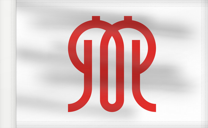 Drapeau, avec guindant renforcé : Kanagawa Prefecture Kanagawa prefectura de Kanagawa 神奈川県旗