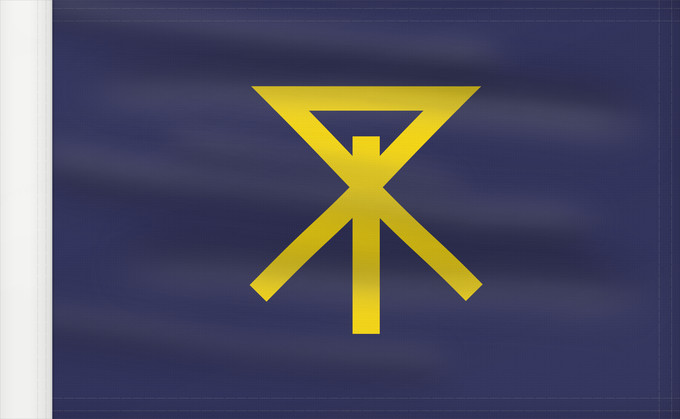 Bandera, con lado del asta reforzado: Osaka, Osaka	Osaka	Ōsaka	大阪市旗