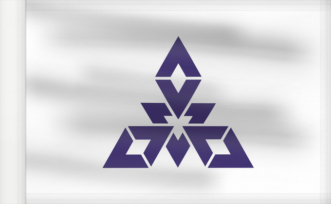 Bandera, con lado del asta reforzado: Fukuoka City W3C-validity not checked Fukuoka, Fukuoka Fukuoka 福岡市旗
