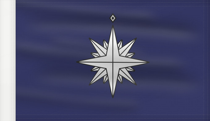 Flag, with reinforced hoist: Ensign of the Japanese Coast Guard