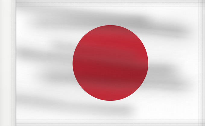 Bandera, con lado del asta reforzado: Japan	Japon	Japón	Giappone