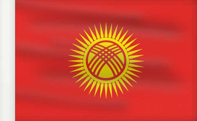 Flag, with reinforced hoist: Kyrgyzstan	Kirghizistan	Kirguistán	Kirgisistan	Kirgizië	علم جمهورية قرغيزستان	Qırğız Respublikasının	Дзяржаўны сцяг Кыргыстану	Kyrgyzstánu	Kirgizio	Ղրղզստանի դրոշը	ყირგიზეთის დროშა	Қырғыз Республикасының мемлекеттік байрағы	Кыргыз Республикасынын мамлекет
