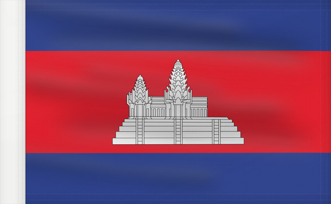 Bandera, con lado del asta reforzado: Cambodia Cambodge Camboya Kambodscha Cambogia Cambodja علم كمبوديا কম্বোডিয়ার পতাকা Kamboĝo 柬埔寨國旗/Kán-pu-chhài koet-khì ទង់ជាតិកម្ពុជា ທຸງຊາດກຳປູເຈຍ 柬埔寨之國旗 Камбоджа Kambodže Kambodjas ธงชาติกัมพูชา Quốc kỳ Campuchia 柬埔寨國旗 柬埔寨国旗 柬埔寨國旗 Kampuchea ê kî-