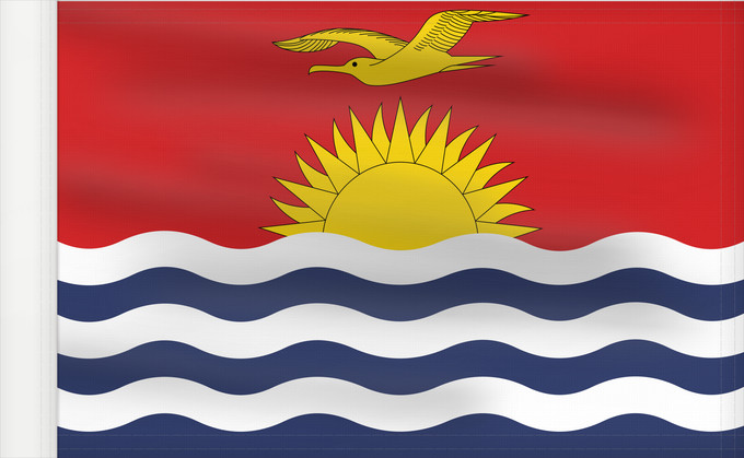 Drapeau, avec guindant renforcé : Kiribati	Kiribatov