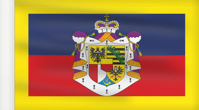 Drapeau, avec guindant renforcé : Standard of the Prince of Liechtenstein	Prince of Liechtenstein Standard	Étendard du prince de Liechtenstein	Estandarte del Príncipe de Liechtenstein	Fürsten von Liechtenstein	Stendardo del Principe del Liechtenstein