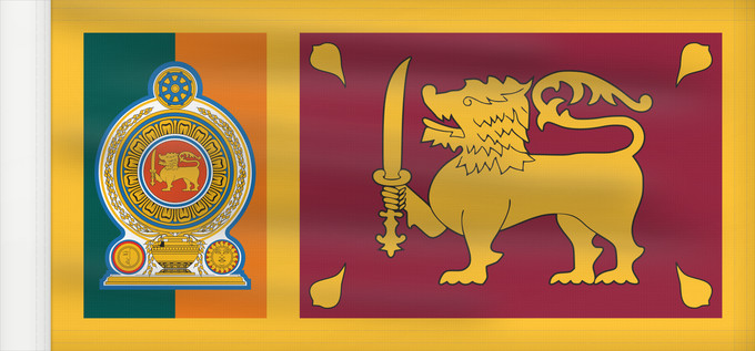 Drapeau, avec guindant renforcé : Sri Lankan Army