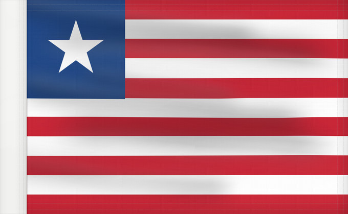 Flag, with reinforced hoist: Liberia	Libérie	پرچم لیبریا	Liberian	Liberiei	Liberije