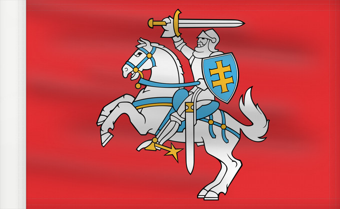 Drapeau, avec guindant renforcé : Lithuania	Lituanie	Lituania	Litauen	Lituana	Litouwen	Lituânia	Litwy	Litevská vlajka	Litauens	Litovio	Leedu lipp	Liettuan	Liotuáine	Litve	Litvánia	Lietuvas	Tal-Litwanja	Lituaniei	Litvy