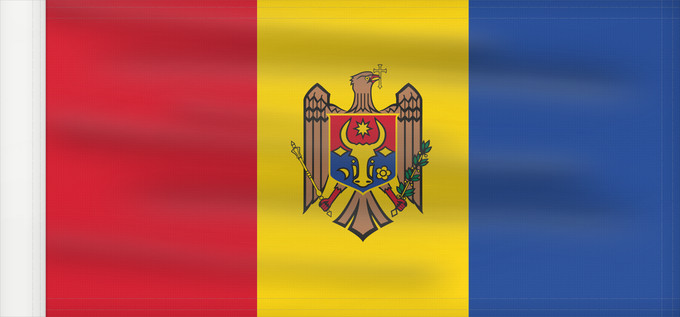 Flag, with reinforced hoist: Moldova  reverse	Moldova (reverse)	Moldavie (revers)	Moldavia (reverso)	Moldau (Revers)	Moldavia (rovescio)	Стягул Републичий Молдова	Republicii Moldova, revers
