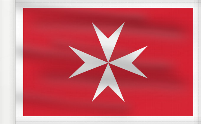 Flag, with reinforced hoist: Malta Malte