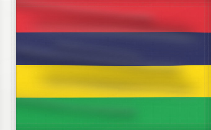 Bandera, con lado del asta reforzado: Mauritius	Maurice	Mauricio	মরিশাসের জাতীয় পতাকা।	Прапор Маврикію