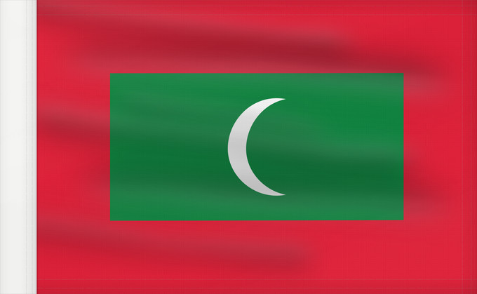 Drapeau, avec guindant renforcé : Maldives	Maldivas	Malediven	Maldive	Maldiven	Das Maldivas	ދިވެހިރާއްޖޭގެ ދިދަ	La Maldivoj	Флаг Мальдив	Maldivov	Maldivernas	ธงชาติ ประเทศมัลดีฟ