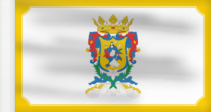 Bandera, con lado del asta reforzado: Guanajuato	Guanajuato 