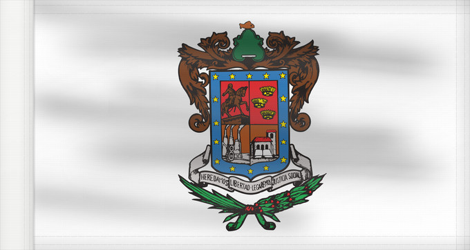 Flagge, mit verstärktem Besatzband: Michoacan Michoacán