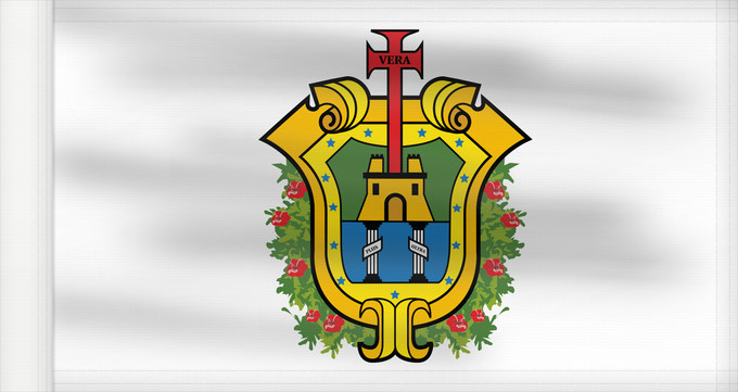Drapeau, avec guindant renforcé : Veracruz	Vera Cruz