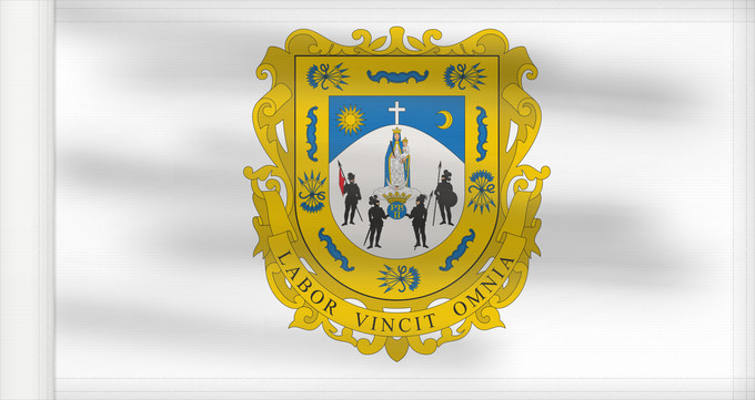 Drapeau, avec guindant renforcé : Zacatecas	Zacatecas 