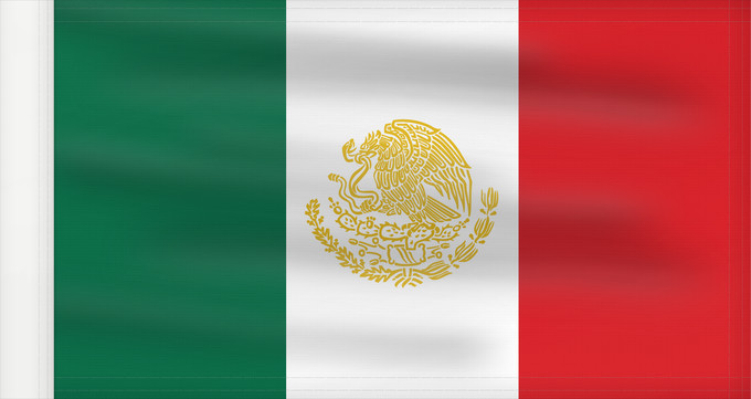 Drapeau, avec guindant renforcé : Mexican States Standard