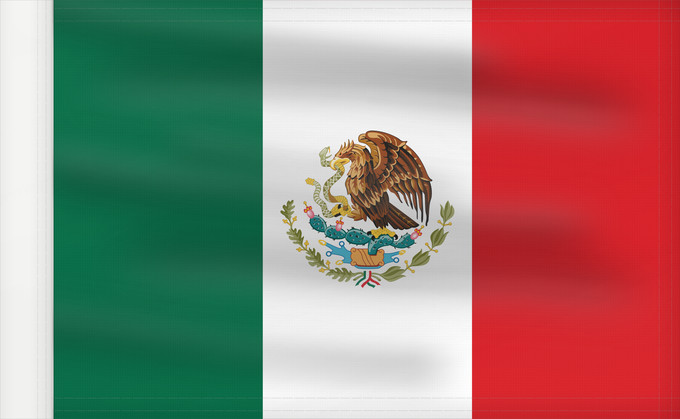 Bandera, con lado del asta reforzado: Mexico Mexico Official version of the Flag of the United Mexican States or Mexico Mexique México La actual bandera de los Estados Unidos Mexicanos Mexiko Messico México Meksyku علم المكسيك Mïxiku wiphala Meksika Mèxic Mexická vlajka Mexicos Meksiko Mexiko