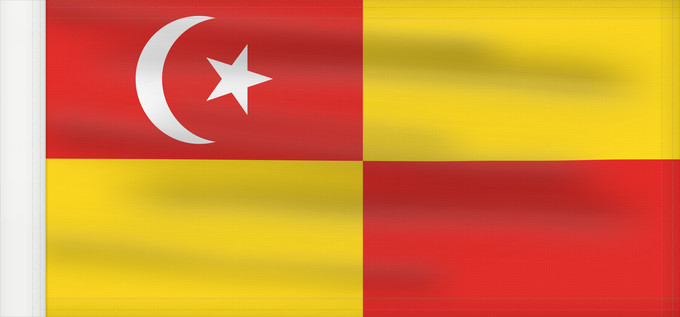 Drapeau, avec guindant renforcé : Selangor	Selangor 	Malaysian state Selangor
