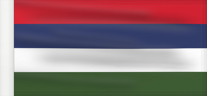 Drapeau, avec guindant renforcé : Presidential Standard of Nigeria  Armed Forces	Presidential Standard of Nigeria (Armed Forces)	Étendard Présidentiel du Nigéria (Forces Armées)	Estandarte Presidencial de Nigeria (Fuerzas Armadas)	Präsidentenstandarte von Nigeria (Streitkräfte)	Stendardo 