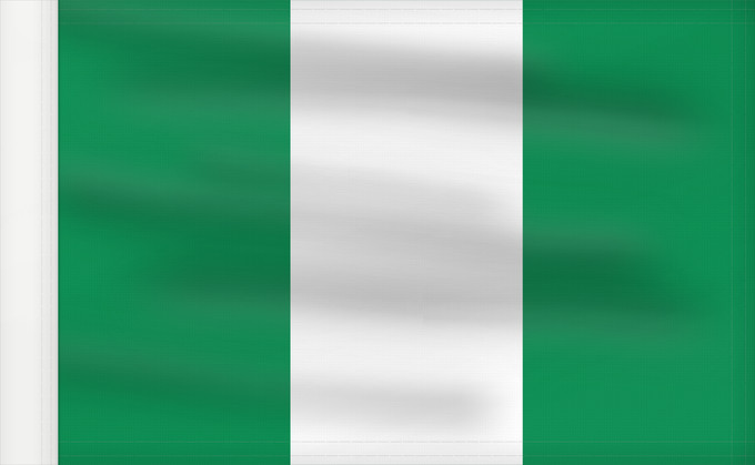 Bandera, con lado del asta reforzado: Nigeria	Nigéria	علم نيجيريا	Niĝerio	Okoloto nke Naigeria	Nijeri	Nigerije	Државна застава Нигерије	Àsìá ilẹ́ Naijiria