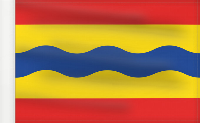 Bandera, con lado del asta reforzado: Overijssel Province Overijssel Overijsselse vlag
